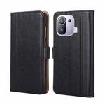 For Xiaomi Mi 11 Pro Ostrich Texture Horizontal Flip Leather Phone Case with Holder & Card Slots & Wallet(Black)