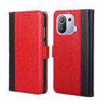 For Xiaomi Mi 11 Pro Ostrich Texture Horizontal Flip Leather Phone Case with Holder & Card Slots & Wallet(Red)