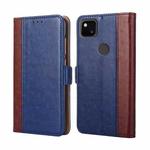 For Google Pixel 4a Ostrich Texture Horizontal Flip Leather Phone Case with Holder & Card Slots & Wallet(Blue)