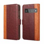 For Google Pixel 6 Pro Ostrich Texture Horizontal Flip Leather Phone Case with Holder & Card Slots & Wallet(Brown)