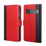 For Google Pixel 6 Pro Ostrich Texture Horizontal Flip Leather Phone Case with Holder & Card Slots & Wallet(Red)