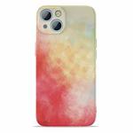 Watercolor TPU Shockproof Phone Case For iPhone 13 mini(Cherry Power)