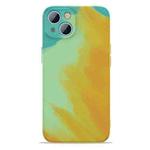 Watercolor TPU Shockproof Phone Case For iPhone 13(Autumn Yellow)