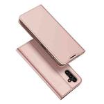 For Samsung Galaxy A13 5G / A04s 164.7mm DUX DUCIS Skin Pro Series Horizontal Flip Leather Phone Case with Holder & Card Slots(Rose Gold)