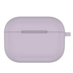 For AirPods Pro Thicken Silicone Round Bottom Earphone Protective Case(Lavender Purple)