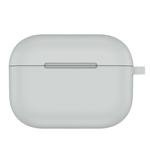 For AirPods Pro Thicken Silicone Round Bottom Earphone Protective Case(Light Grey)