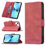 For iPhone 13 mini Magnetic Clasp RFID Blocking Anti-Theft Leather Case with Holder & Card Slots & Wallet (Red)