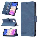 For iPhone 11 Magnetic Clasp RFID Blocking Anti-Theft Leather Case with Holder & Card Slots & Wallet (Blue)