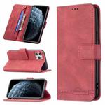 For iPhone 11 Pro Magnetic Clasp RFID Blocking Anti-Theft Leather Case with Holder & Card Slots & Wallet (Red)