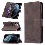 For iPhone 11 Pro Magnetic Clasp RFID Blocking Anti-Theft Leather Case with Holder & Card Slots & Wallet (Brown)