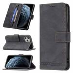 For iPhone 11 Pro Magnetic Clasp RFID Blocking Anti-Theft Leather Case with Holder & Card Slots & Wallet (Black)