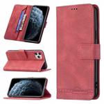 For iPhone 11 Pro Max Magnetic Clasp RFID Blocking Anti-Theft Leather Case with Holder & Card Slots & Wallet (Red)