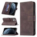 For iPhone 11 Pro Max Magnetic Clasp RFID Blocking Anti-Theft Leather Case with Holder & Card Slots & Wallet (Brown)