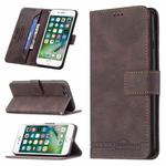 Magnetic Clasp RFID Blocking Anti-Theft Leather Case with Holder & Card Slots & Wallet For iPhone 7 Plus / 8 Plus(Brown)