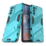 For OPPO K9 Pro Punk Armor 2 in 1 PC + TPU Shockproof Phone Case with Invisible Holder(Blue)