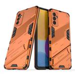 For Samsung Galaxy M52 5G Punk Armor 2 in 1 PC + TPU Shockproof Phone Case with Invisible Holder(Orange)