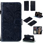 For Nokia 7.2 Lace Flower Horizontal Flip Leather Case with Holder & Card Slots & Wallet & Photo Frame(Black)