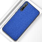 For Huawei Enjoy 10s Shockproof Cloth Texture PC+ TPU Protective Case(Blue)
