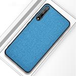 For Huawei Enjoy 10s Shockproof Cloth Texture PC+ TPU Protective Case(Light Blue)