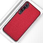 For Xiaomi Mi CC9 Pro Shockproof Cloth Texture PC+ TPU Protective Case(Red)