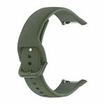 For OPPO Watch Free NFC Version Sport Silicone Watch Band(Dark Green)
