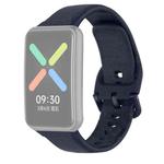 For OPPO Watch Free NFC Version Sport Silicone Watch Band(Ink Blue)
