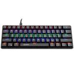 HXSJ V900 61 Keys Cool Lighting Effect Mechanical Wired Keyboard(Black)
