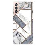 For Samsung Galaxy S22 5G Abstract Marble Pattern TPU Phone Protective Case(Gray)