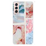 For Samsung Galaxy S22+ 5G Abstract Marble Pattern TPU Phone Protective Case(Graffiti Color)