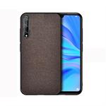 For Huawei Enjoy 10s Shockproof Cloth Texture PC + TPU Protective Case(Brown)