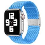 Nylon Braid One Buckle Watch Band For Apple Watch Series 8&7 41mm / SE 2&6&SE&5&4 40mm / 3&2&1 38mm(Sky Blue)