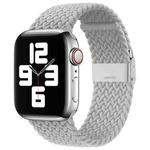 Nylon Braid One Buckle Watch Band For Apple Watch Series 8&7 41mm / SE 2&6&SE&5&4 40mm / 3&2&1 38mm(Pearl White)