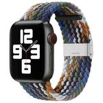 Nylon Braid One Buckle Watch Band For Apple Watch Ultra 49mm / Series 8&7 45mm / SE 2&6&SE&5&4 44mm / 3&2&1 42mm(Cowboy)