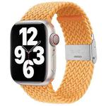 Nylon Braid One Buckle Watch Band For Apple Watch Ultra 49mm / Series 8&7 45mm / SE 2&6&SE&5&4 44mm / 3&2&1 42mm(Beige)