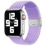 Nylon Braid One Buckle Watch Band For Apple Watch Ultra 49mm / Series 8&7 45mm / SE 2&6&SE&5&4 44mm / 3&2&1 42mm(British Lavender)