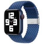Nylon Braid One Buckle Watch Band For Apple Watch Ultra 49mm / Series 8&7 45mm / SE 2&6&SE&5&4 44mm / 3&2&1 42mm(Cold Blue)