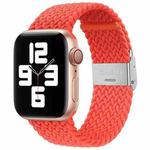 Nylon Braid One Buckle Watch Band For Apple Watch Ultra 49mm / Series 8&7 45mm / SE 2&6&SE&5&4 44mm / 3&2&1 42mm(Bright Orange)