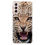 For Samsung Galaxy S22 5G Shockproof Painted Transparent TPU Phone Protective Case(Jaguar)