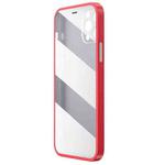 For iPhone 12 mini WK WPC-011 Shockproof PC Phone Case with Tempered Glass Film (Red)