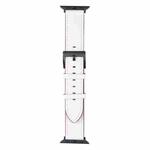 Leather Watch Band For Apple Watch Series 8&7 41mm / SE 2&6&SE&5&4 40mm / 3&2&1 38mm(White)