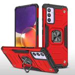 For Samsung Galaxy Quantum 2 / A82 5G Magnetic Armor Shockproof TPU + PC Phone Case with Metal Ring Holder(Red)