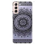 For Samsung Galaxy S22 5G Coloured Drawing Pattern Highly Transparent TPU Phone Protective Case(Mandala)