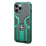 WK WTP-013 Shockproof PC + TPU Phone Case with Metal Holder For iPhone 12 Pro Max(Malachite Green)