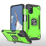 For OPPO A52 & A72 & A92 Magnetic Armor Shockproof TPU + PC Phone Case with Metal Ring Holder(Green)