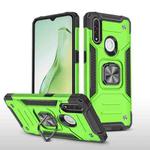 For OPPO A31 Magnetic Armor Shockproof TPU + PC Phone Case with Metal Ring Holder(Green)