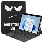 For Microsoft Surface Pro 8 Painted Electric Pressed Horizontal Flip Tablet Leather Case with Holder(Big Eye Me)