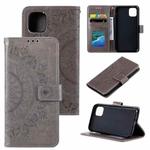 For Samsung Galaxy A03 Totem Flower Embossed Horizontal Flip Phone Leather Case with Holder & Card Slots & Wallet(Grey)