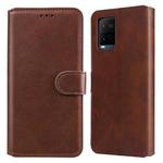 For vivo Y21 / Y33S Classic Calf Texture Horizontal Flip Phone Leather Case(Brown)