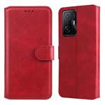 For Xiaomi Mi 11T / 11T Pro Classic Calf Texture Horizontal Flip Phone Leather Case(Red)
