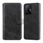 For Xiaomi Mi 11T / 11T Pro Classic Calf Texture Horizontal Flip Phone Leather Case(Black)